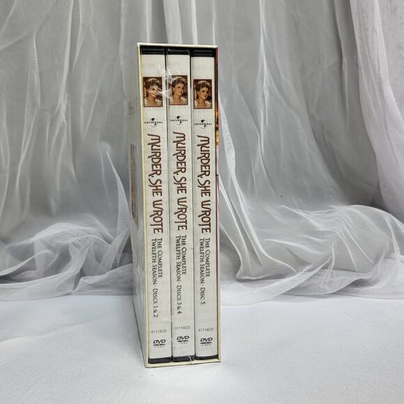 Murder She Wrote The Complete Twelfth Season 5-Disc DVD Set Murder Mysteries NEW - Picture 2 of 5